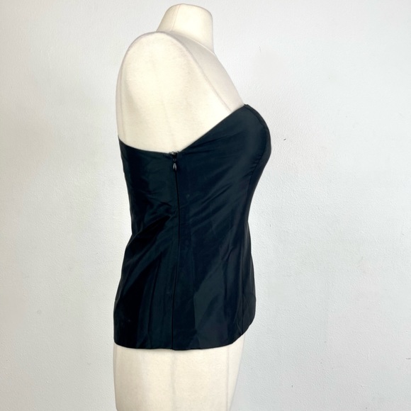 RAFAEL CENNAMO 100% Silk One Shoulder Blk top SZ 6. Couture, High Fashion Item. - Picture 11 of 13